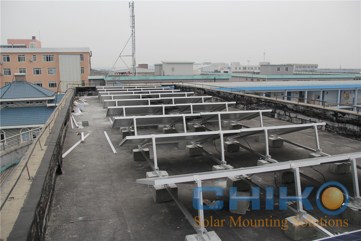 flat roof solar panel bracket