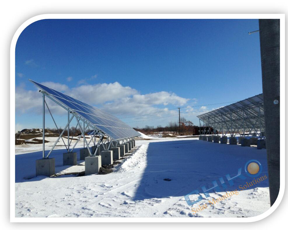 ground pole solar mounting rack