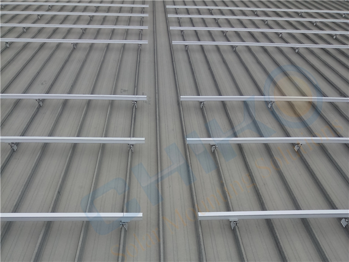 CHIKO Solar 2.16MW Factory Roof Project - The Metal roof solar mounting system with clamps