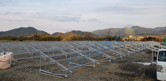 Japan 500kw Solar Station - CHIKO Ground Solar Mounting System