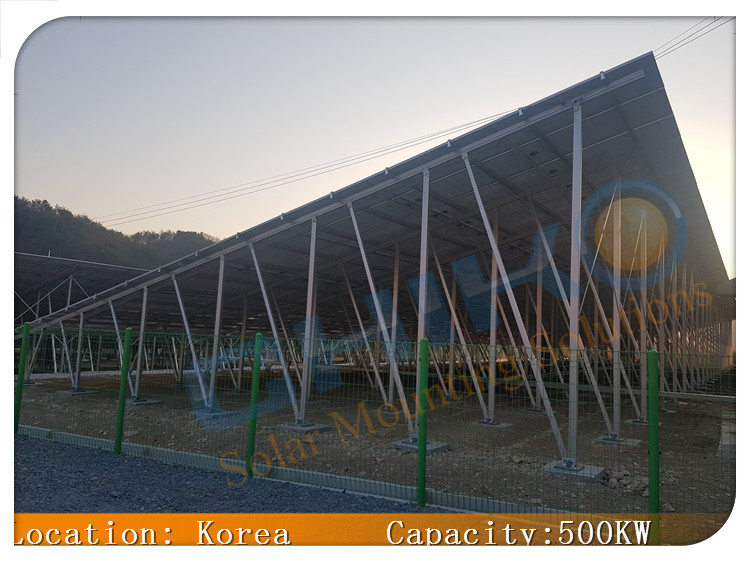 South Korea 500KW Project-CHIKO T2VC Ground Solar Mounting System