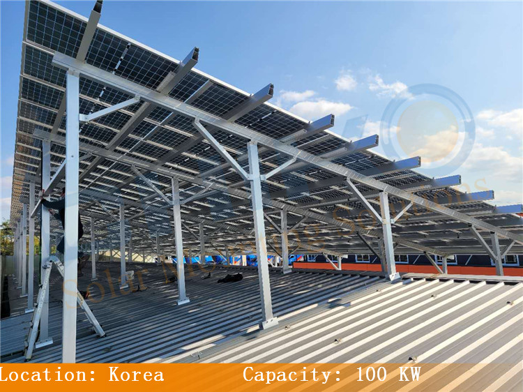 South Korea 100KW Gyeongsan Yatliang-eup Rooftop Solar Mounting Project