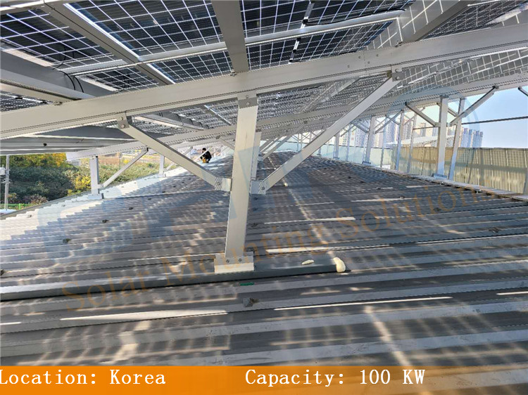 South Korea 100KW Gyeongsan Yatliang-eup Rooftop Solar Mounting Project