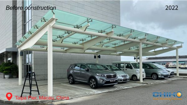 The old carport in Macau has undergone major changes