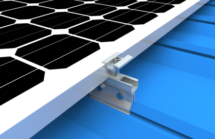 New tin roof solar bracket installation solution - low cost and high quality