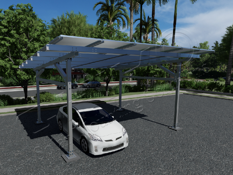 The Four-Pillar Carport Solar Mounting Structure: Injecting New Momentum into the Development of Green Energy