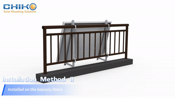 Solor Mounting Balcony Mount - CHIKO Steel Balcony Installation 