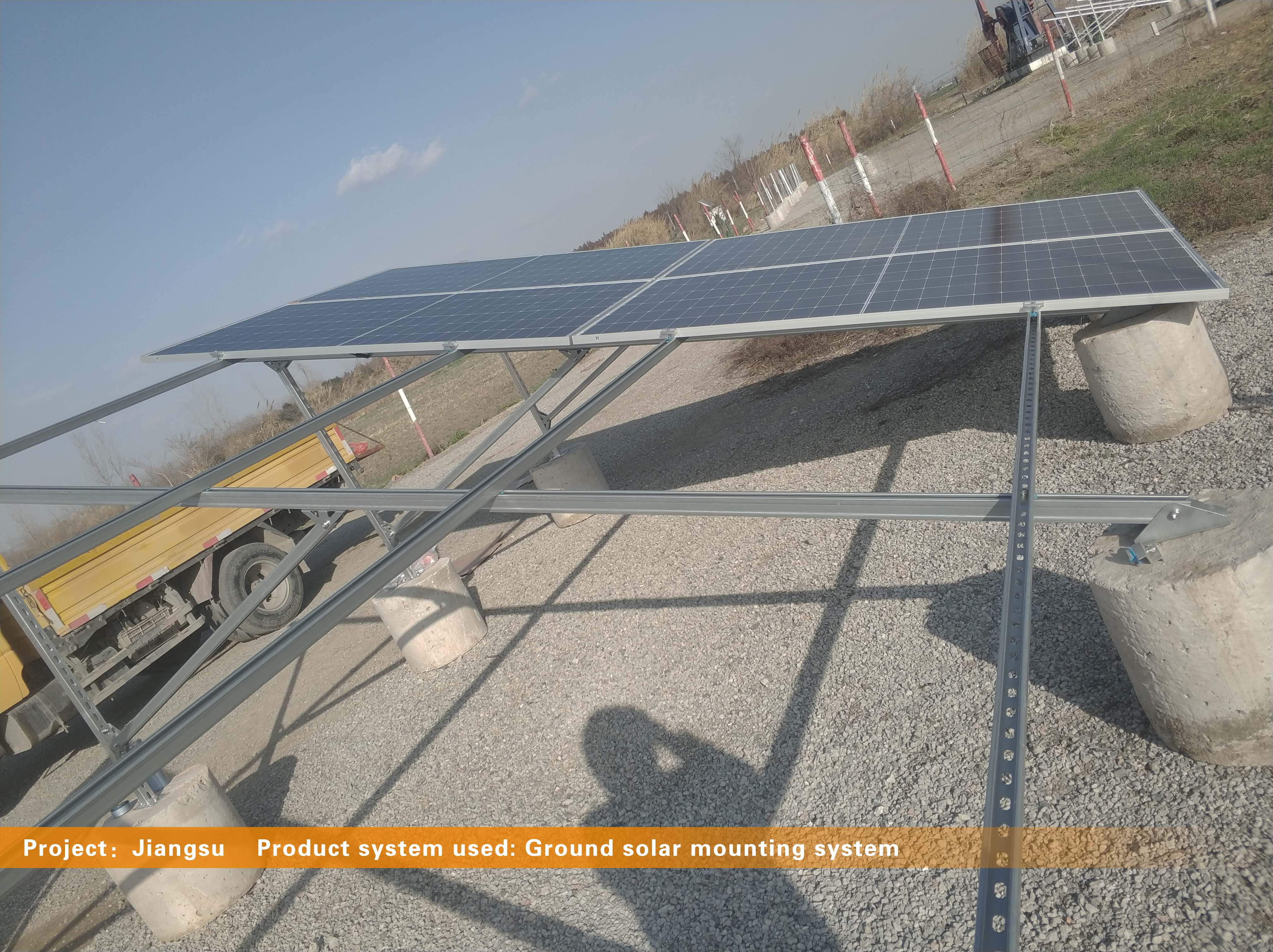 Jiangsu Oilfield Ground Solar Mounting System Project - CHIKO Ground Solar Mounting System System