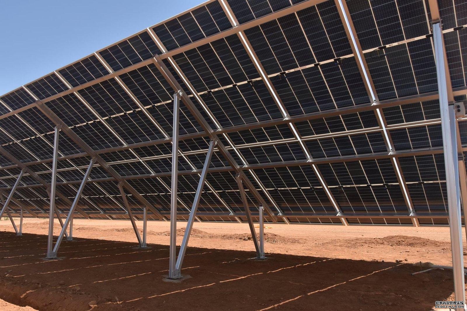 Application of T2VC ground solar panel mounting in South Africa