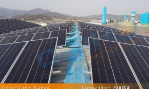 South Korea 500KW Roof Project-Application of CHIKO Solar Mounting System CK-CTA Series