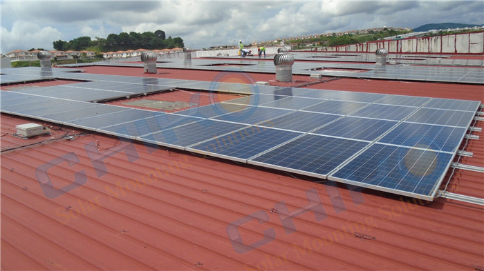 CHIKO 4 MW Metal roof solar mounting system with L feet In Panama