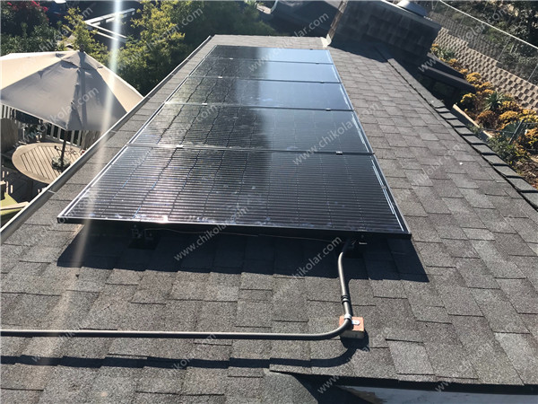 US 10KW Roof Project - Chenke Home Solar Mounting Structure