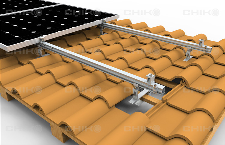 Legend of convenient —CHIKO Solar Newest Product Crown Tile Roof Solar Mounting