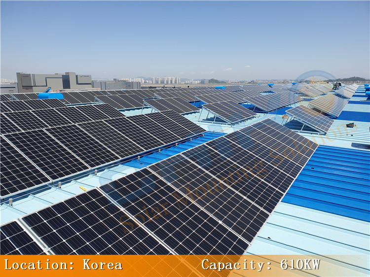 Incheon, South Korea 610KW rooftop Solar Mounting System Project