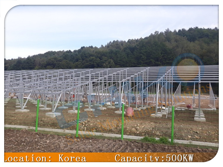 South Korea 500KW Project-CHIKO T2VC Ground Solar Mounting System