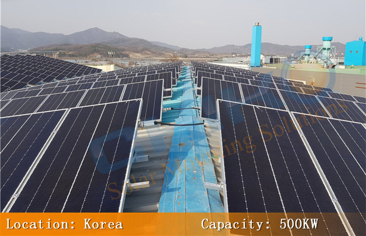 South Korea 500KW Roof Project-Application of CHIKO Solar Mounting System CK-CTA Series