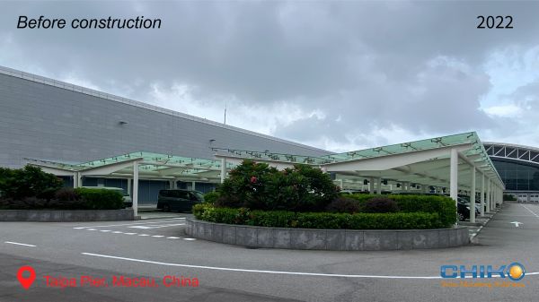 The old carport in Macau has undergone major changes