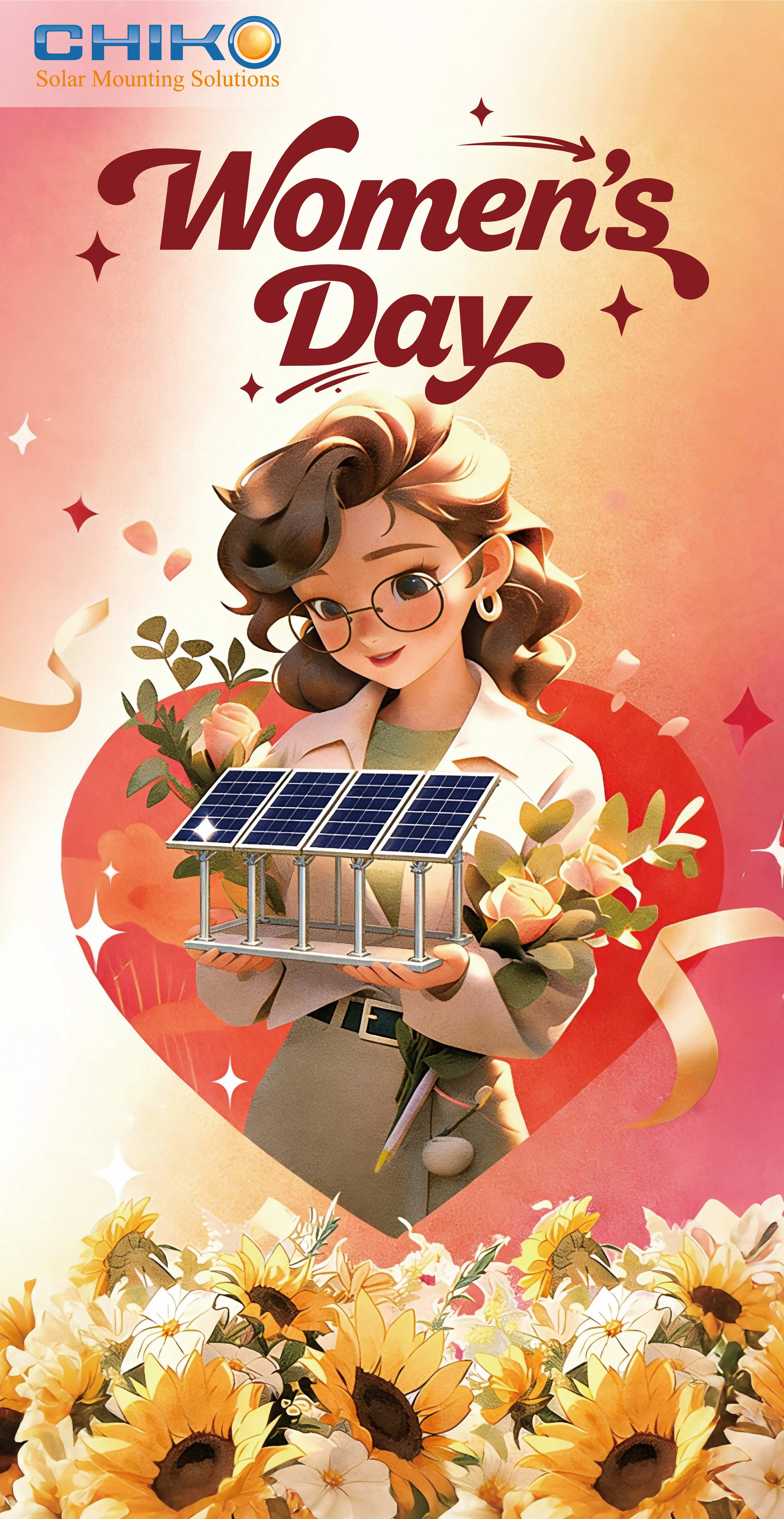 Warm spring breeze in March, her glow shines bright like dawn.