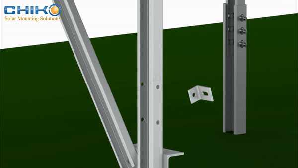 Solor Mounting Ground Mount - CHIKO T2VC Installation GIF-10.gif