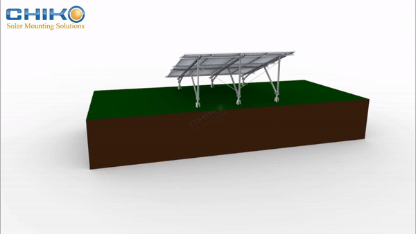 Solor Mounting Ground Mount - CHIKO U2V Installation GIF-4.gif