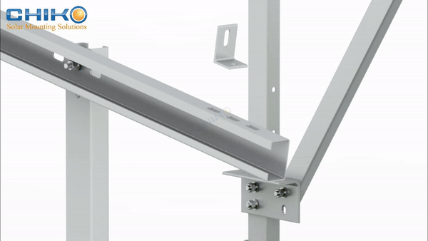 Solor Mounting Ground Mount - CHIKO T2VC Installation GIF-7.gif