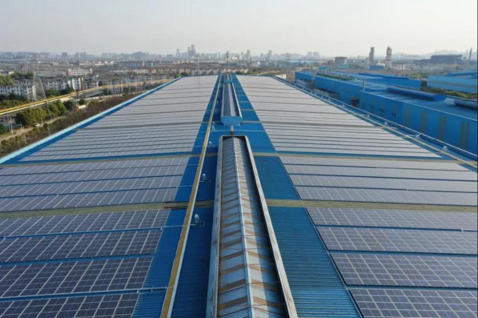 CHIKO Bracket Global Line | 9MW Distributed Modules Embedded in "CHIKO Blue" for Steel Giants