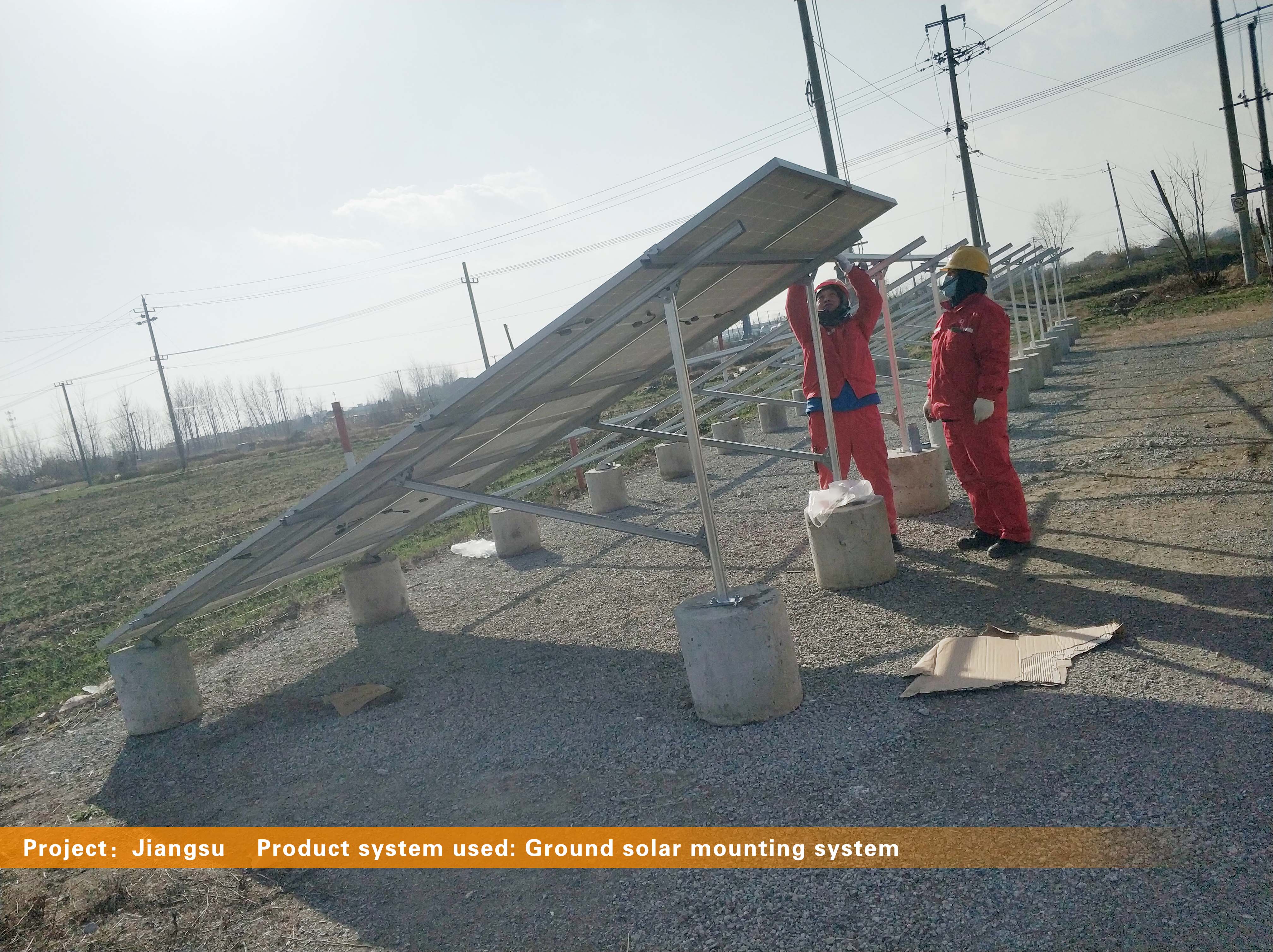 Jiangsu Oilfield Ground Solar Mounting System Project - CHIKO Ground Solar Mounting System System