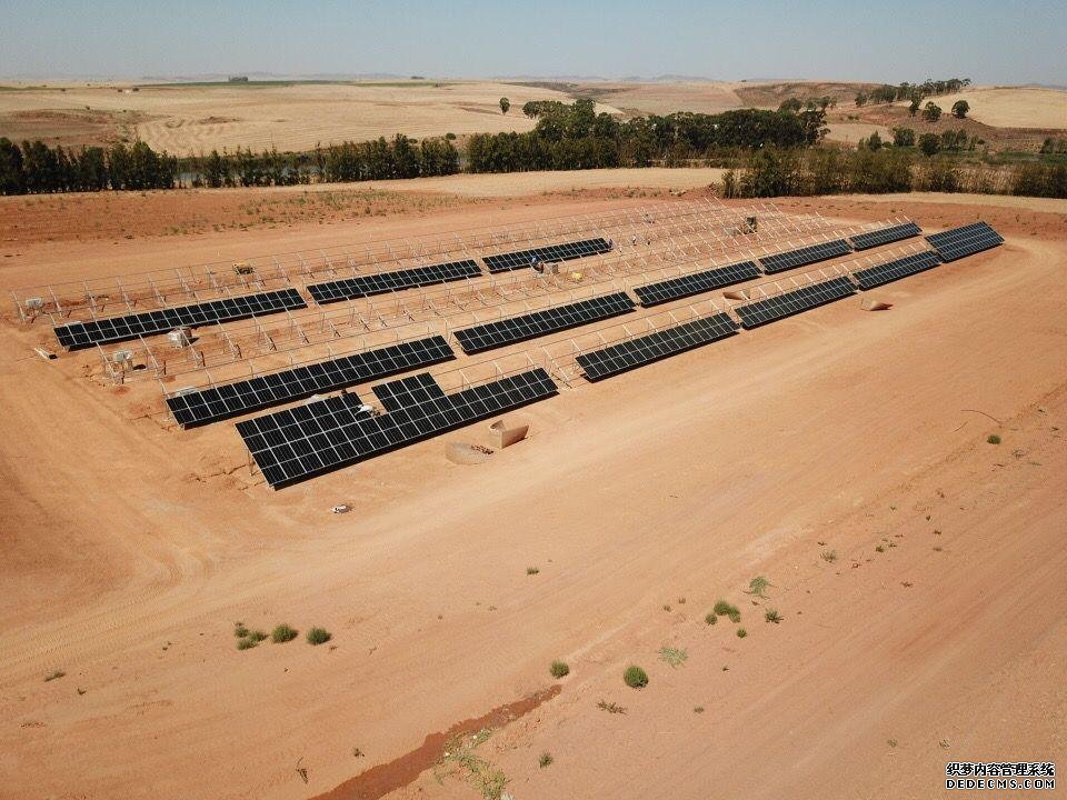 Application of T2VC ground solar panel mounting in South Africa