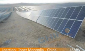 China Ulanhot 45MW Pv Poverty alleviation Project—CHIKO Steel Ground Solar Mounting System
