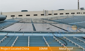 China 10 MW Metal roof Solar mounting bracket Project from CHIKO ——Winner in the typhoon ＂Mangkhut＂ 