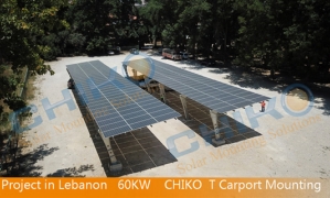 Lebanon 60 KW Carport Solar Mounting system—CHIKO Lasted Design