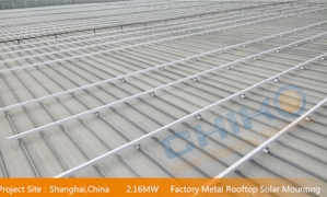 CHIKO Solar 2.16MW Factory Roof Project - The Metal roof solar mounting system with clamps