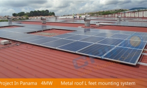 Panama 4 MW Metal roof solar mounting system - CHIKO L Feet Mount CK-IL Series