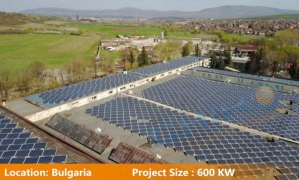 Bulgaria 600KW ground solar mounting system project