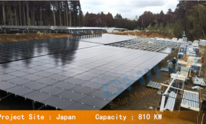 Chiba Prefecture, Japan 810KW Tilt Ground Solar Mounting System Project
