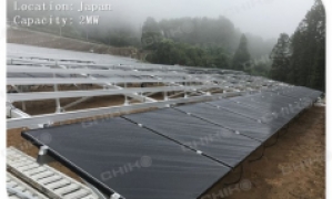 Japan 2MW Ground Solar Mounting System Project-CHIKO T2VC Series
