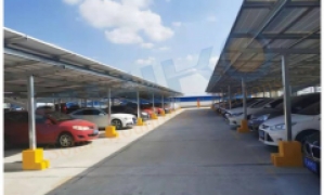 China 3MW Carport Project-CHIKO Aluminum Carport Solar mounting system